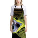 Atheris Nitschei Snake Print Bib Apron With Pocket