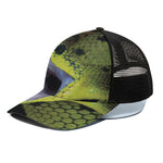 Atheris Nitschei Snake Print Black Mesh Trucker Cap