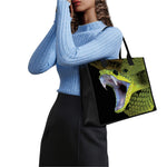 Atheris Nitschei Snake Print Canvas Tote Bag