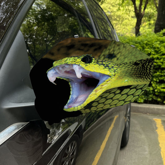 Atheris Nitschei Snake Print Car Side Mirror Covers