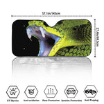 Atheris Nitschei Snake Print Car Windshield Sun Shade