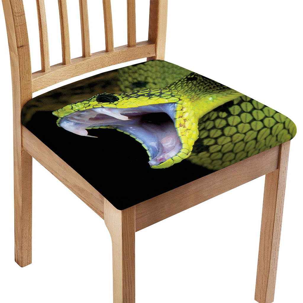 Atheris Nitschei Snake Print Chair Cushion Cover