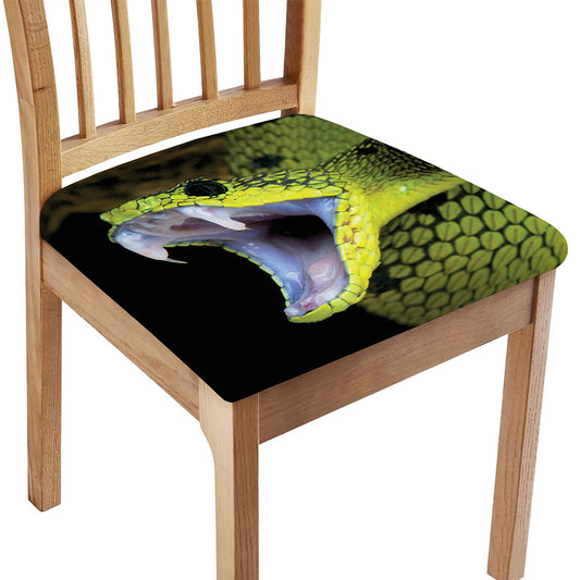 Atheris Nitschei Snake Print Chair Cushion Cover