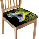 Atheris Nitschei Snake Print Chair Cushion Cover