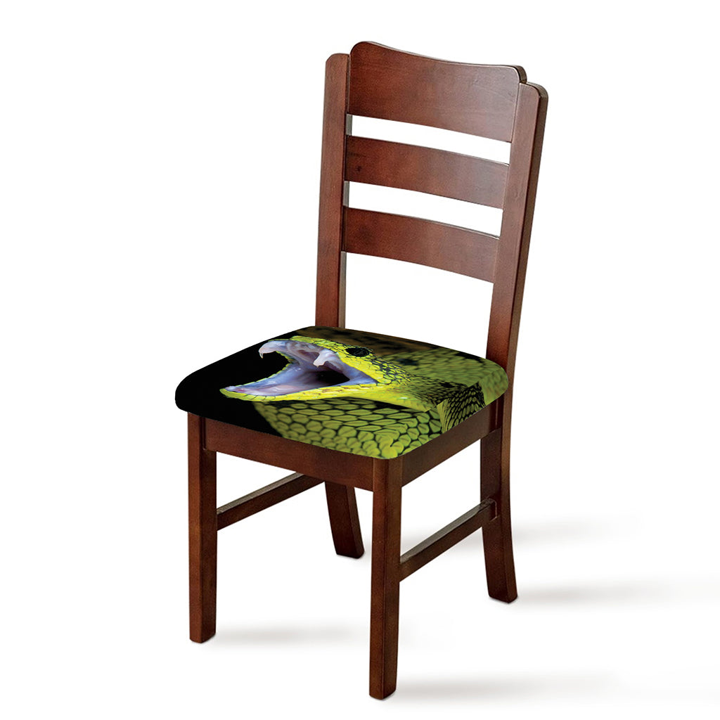 Atheris Nitschei Snake Print Chair Cushion Cover