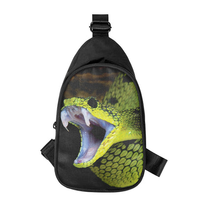 Atheris Nitschei Snake Print Chest Bag