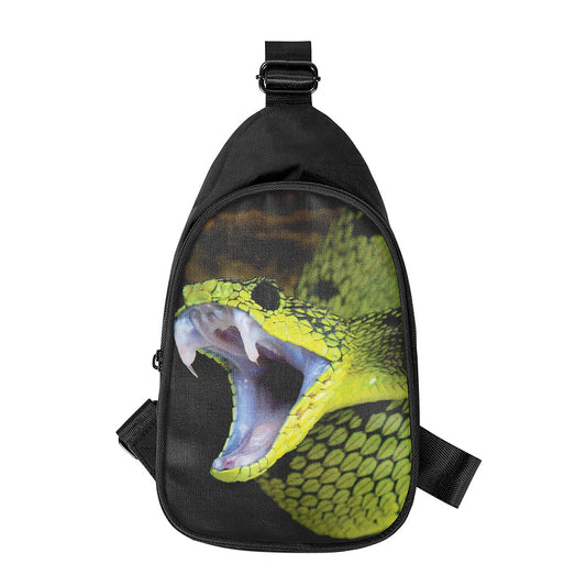 Atheris Nitschei Snake Print Chest Bag