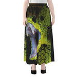 Atheris Nitschei Snake Print Chiffon Maxi Skirt