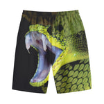 Atheris Nitschei Snake Print Cotton Shorts