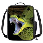 Atheris Nitschei Snake Print Crossbody Lunch Bag