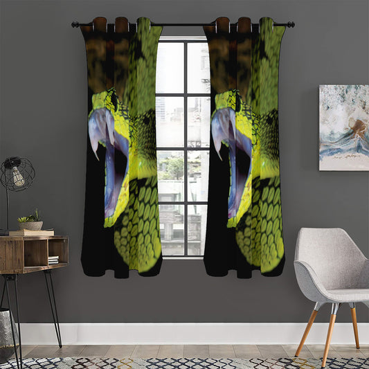 Atheris Nitschei Snake Print Curtain