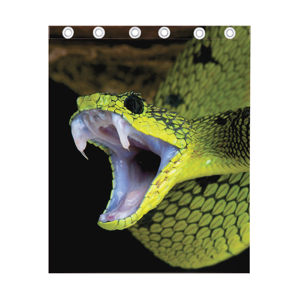 Atheris Nitschei Snake Print Curtain