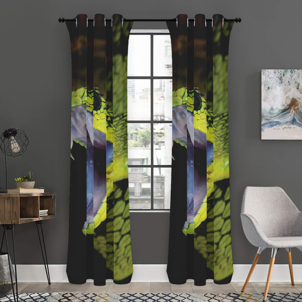 Atheris Nitschei Snake Print Curtain