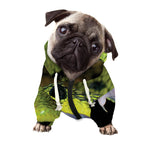 Atheris Nitschei Snake Print Dog Zip Up Hoodie