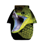 Atheris Nitschei Snake Print Dog Zip Up Hoodie