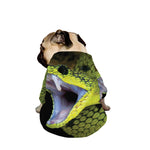 Atheris Nitschei Snake Print Dog Zip Up Jacket