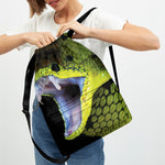 Atheris Nitschei Snake Print Drawstring Backpack