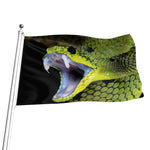 Atheris Nitschei Snake Print Flag