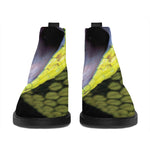 Atheris Nitschei Snake Print Flat Ankle Boots