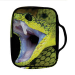 Atheris Nitschei Snake Print Front Pocket Bible Bag
