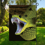Atheris Nitschei Snake Print Garden Flag