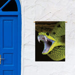 Atheris Nitschei Snake Print Garden Flag