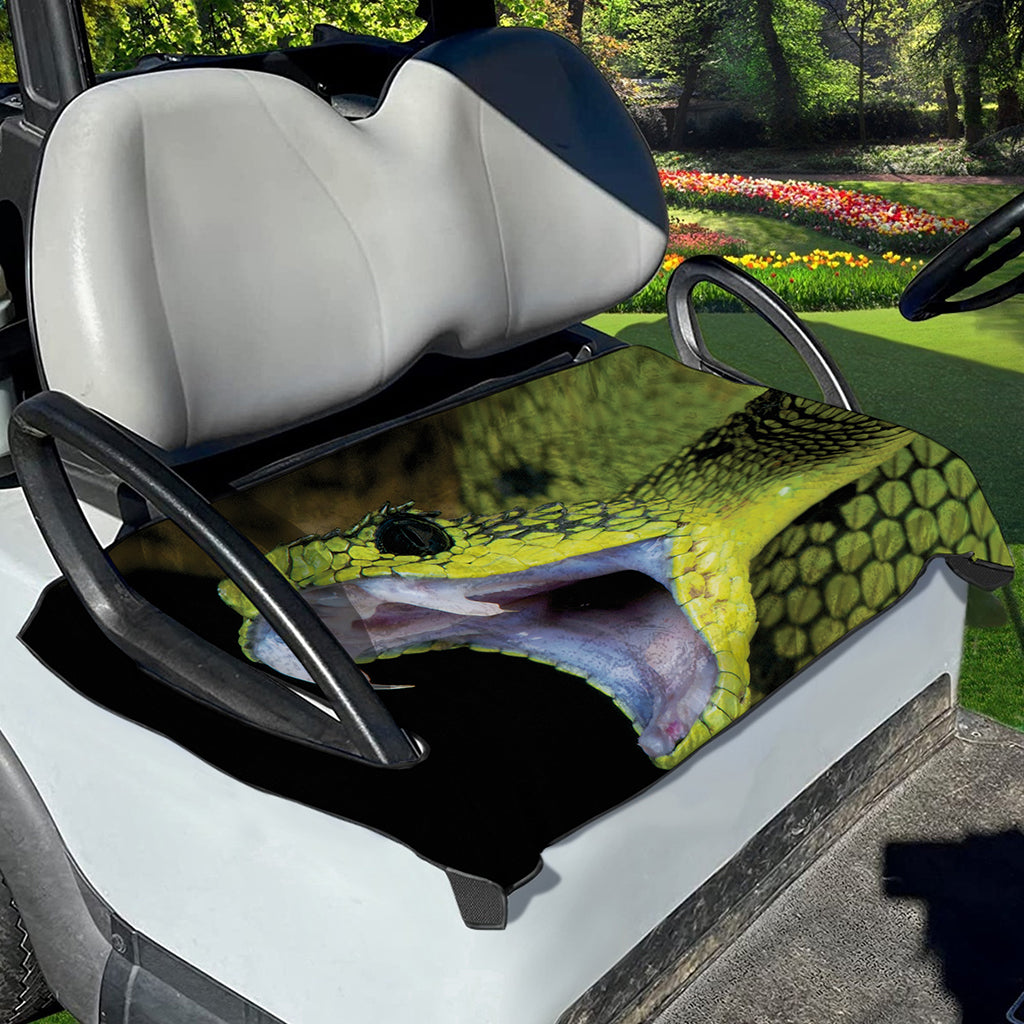 Atheris Nitschei Snake Print Golf Cart Seat Cover