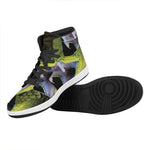 Atheris Nitschei Snake Print High Top Leather Sneakers