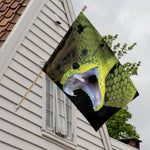 Atheris Nitschei Snake Print House Flag