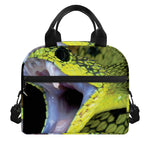 Atheris Nitschei Snake Print Insulated Lunch Bag