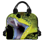 Atheris Nitschei Snake Print Insulated Lunch Bag