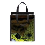 Atheris Nitschei Snake Print Insulated Lunch Tote