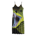 Atheris Nitschei Snake Print Jersey Midi Cami Dress