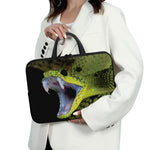 Atheris Nitschei Snake Print Laptop Sleeve With Handle