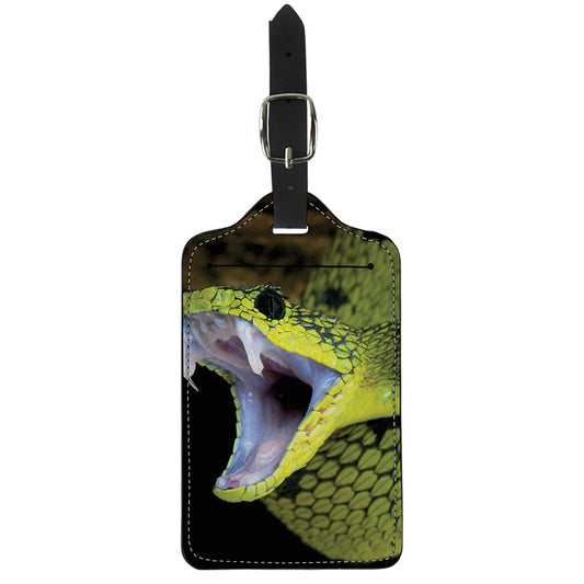 Atheris Nitschei Snake Print Luggage Tag