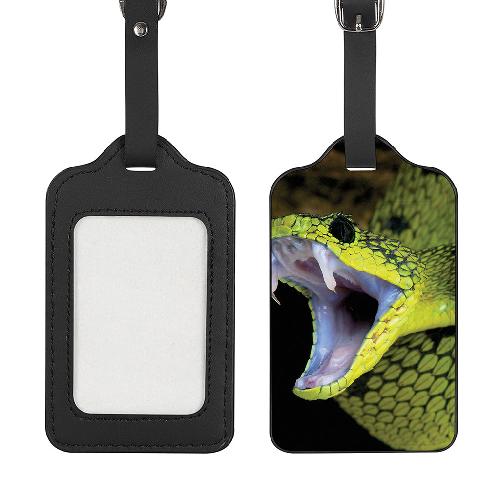 Atheris Nitschei Snake Print Luggage Tag