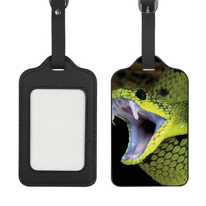 Atheris Nitschei Snake Print Luggage Tag