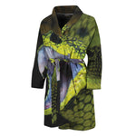 Atheris Nitschei Snake Print Men's Bathrobe