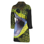 Atheris Nitschei Snake Print Men's Bathrobe