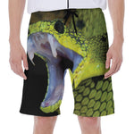 Atheris Nitschei Snake Print Men's Beach Shorts