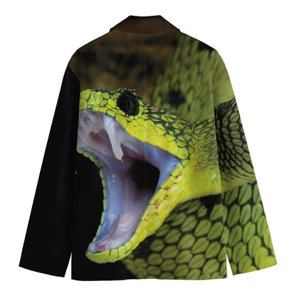 Atheris Nitschei Snake Print Men's Blazer