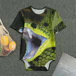 Atheris Nitschei Snake Print Men's Bodysuit