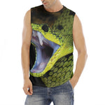 Atheris Nitschei Snake Print Men's Fitness Tank Top