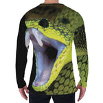 Atheris Nitschei Snake Print Men's Long Sleeve T-Shirt