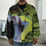 Atheris Nitschei Snake Print Men's Shirt Jacket