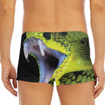 Atheris Nitschei Snake Print Men's Short Boxer Briefs