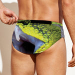 Atheris Nitschei Snake Print Men's Swim Briefs