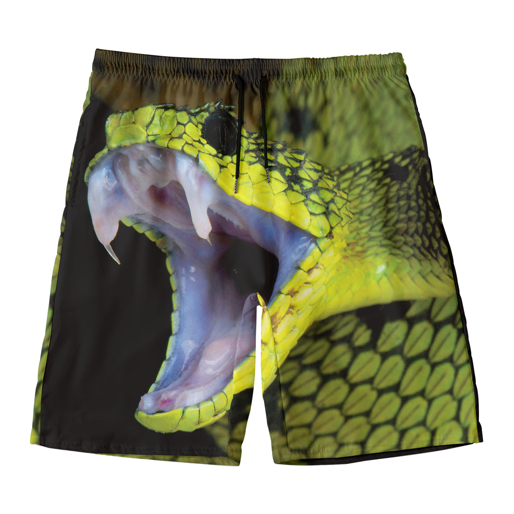Atheris Nitschei Snake Print Men's Swim Trunks