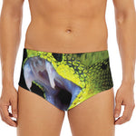Atheris Nitschei Snake Print Men's Triangle Swim Briefs