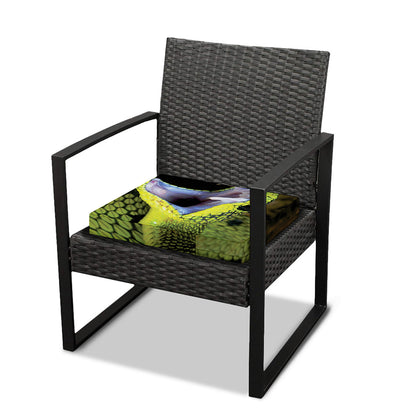 Atheris Nitschei Snake Print Outdoor Seat Cushion Cover